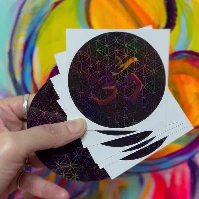 Shimmering stickers 宇宙生命之果 原创贴纸 - 贴纸 - 纸 多色