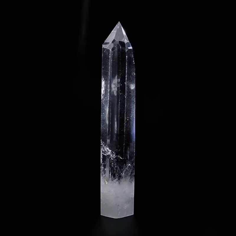 NO.20 激光雷射手术刀 蓝针 白水晶 激光柱 水晶柱 137*28.6MM - 摆饰 - 水晶 透明
