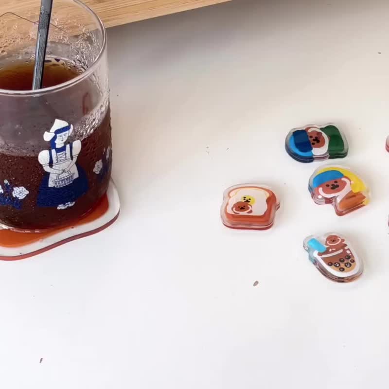 Rice Cake Puppy 名画造型 磁石套组 - 冰箱贴/磁贴 - 塑料 