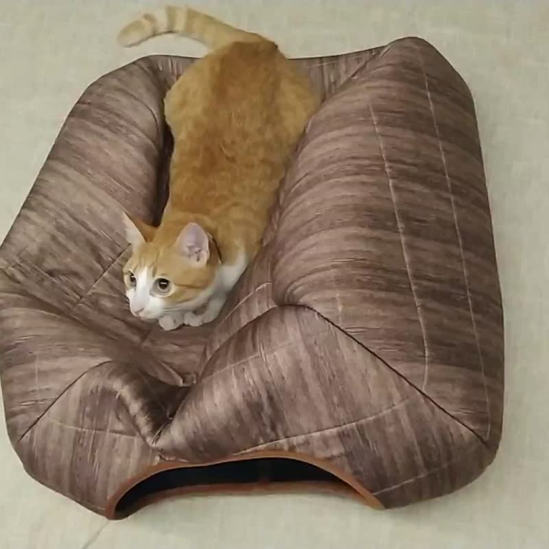 小碉堡- 难忘时光深木纹  凉垫 大空间 - 床垫/笼子 - 其他人造纤维 咖啡色