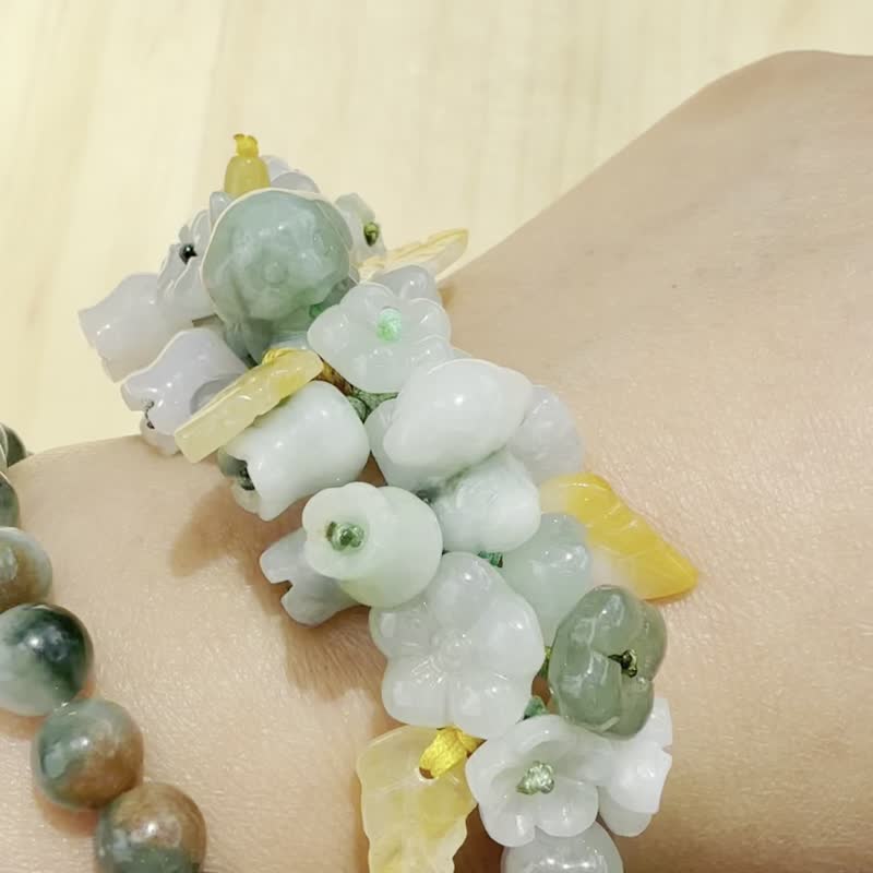 手工玉镯 - 邂逅 - 手链/手环 - 玉石 绿色