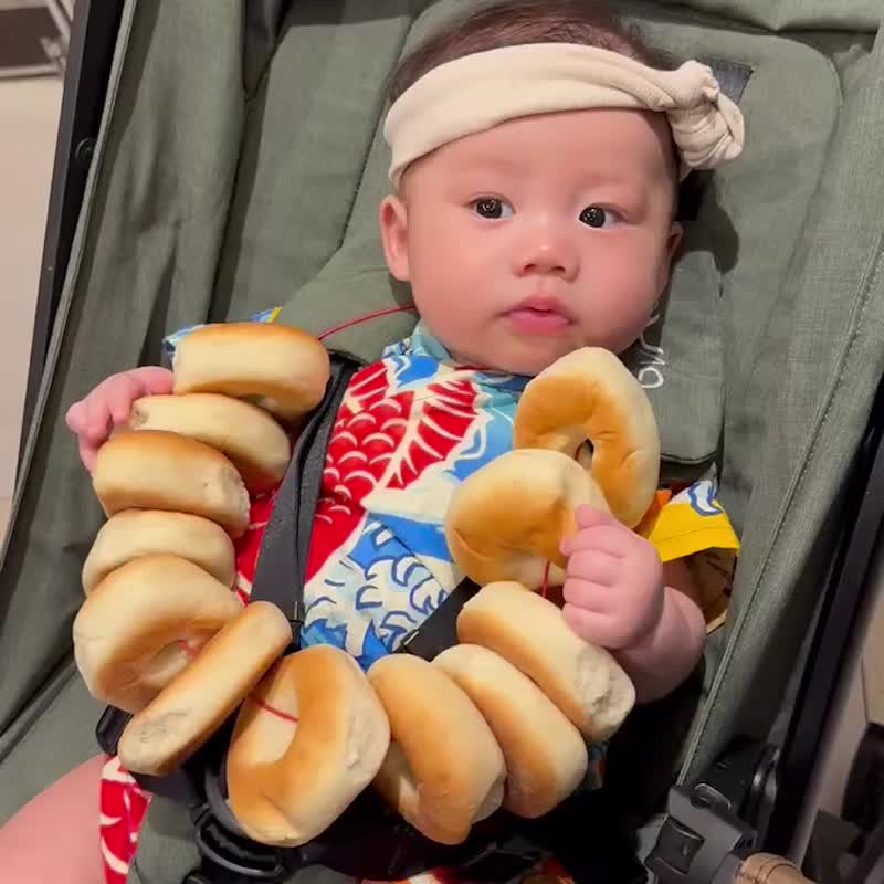 包屁甚平-和风11(裁切位置不同图案不同) - 包屁衣/连体衣 - 棉．麻 蓝色