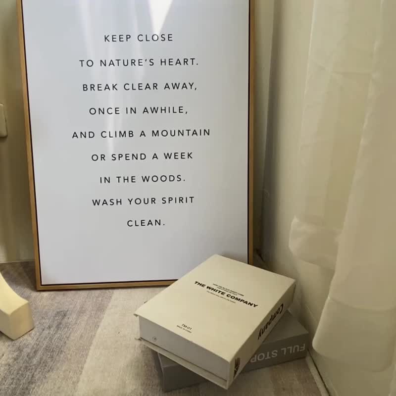 初心－画/公司挂画/旅店/民宿/英文/艺廊墙/电表箱/设计/复制画 - 海报/装饰画/版画 - 其他材质 多色