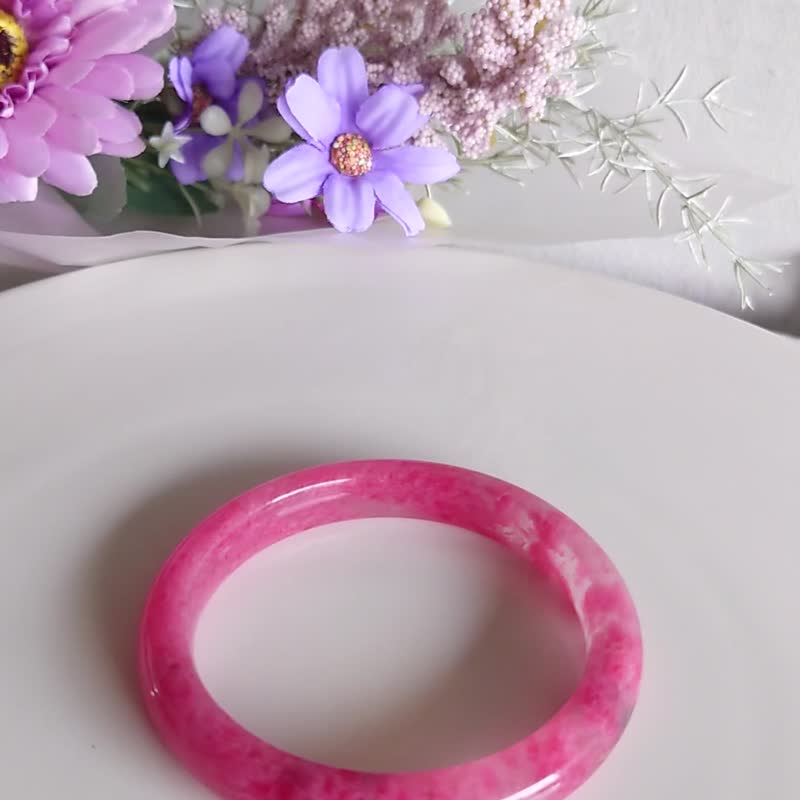 Miss feng天然石-玉化樱花雨手镯不小心落入凡间的小仙女充满仙气 - 手链/手环 - 玉石 