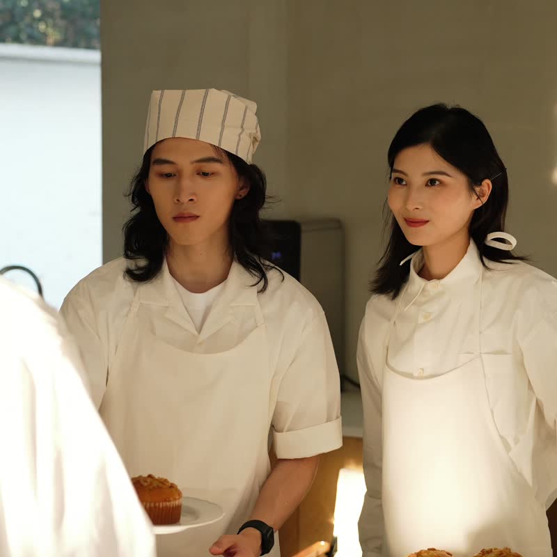 鹿造LUZAO 系带挂脖长围裙 男女同款 - 围裙 - 棉．麻 