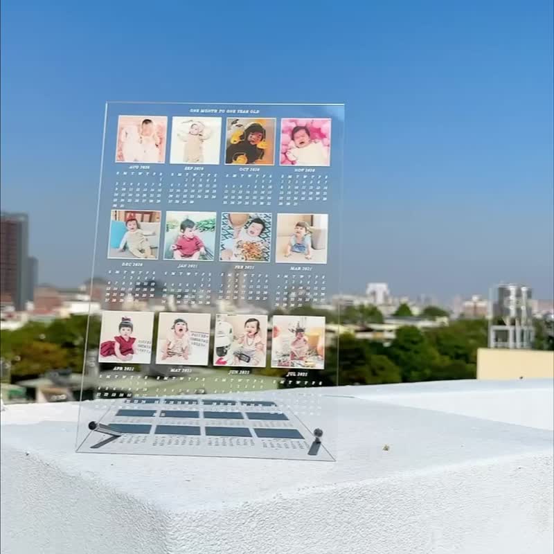 2023年压克力透明感桌历 照片回忆相框 日历订制 圣诞节交换礼物 - 摆饰 - 压克力 透明