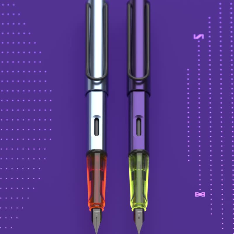【雷雕刻字】LAMY 钢笔 限量版墨水礼盒 / AL star 2025 -紫灰色 - 钢笔 - 铝合金 紫色