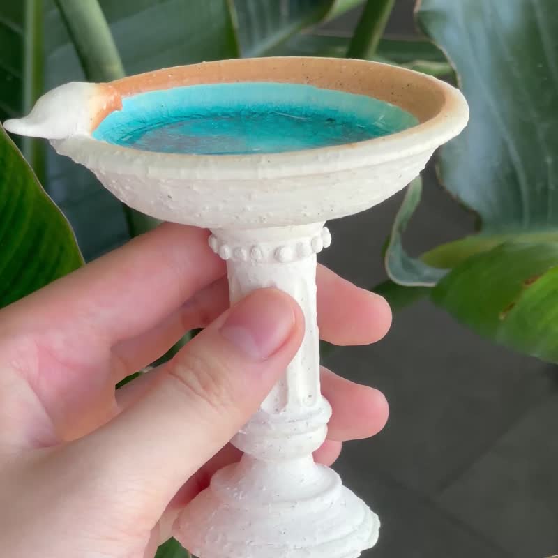 小鸟水盆 陶瓷摆件 - 摆饰 - 陶 