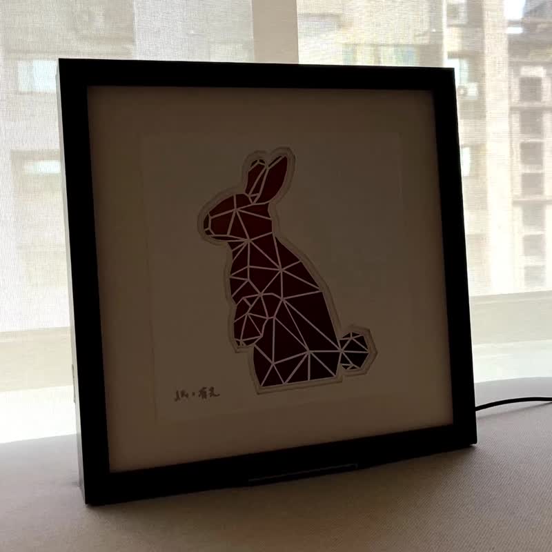 【兔】立体纸雕气氛灯 / 活泼光影 × 幸福陪伴 - 灯具/灯饰 - 纸 多色