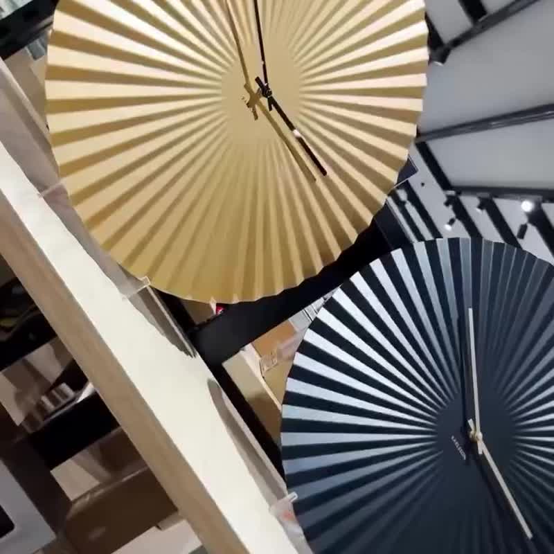 荷兰Karlsson 50cm Wall clock Sensu gold 金色放射设计挂钟 - 时钟/闹钟 - 其他金属 金色