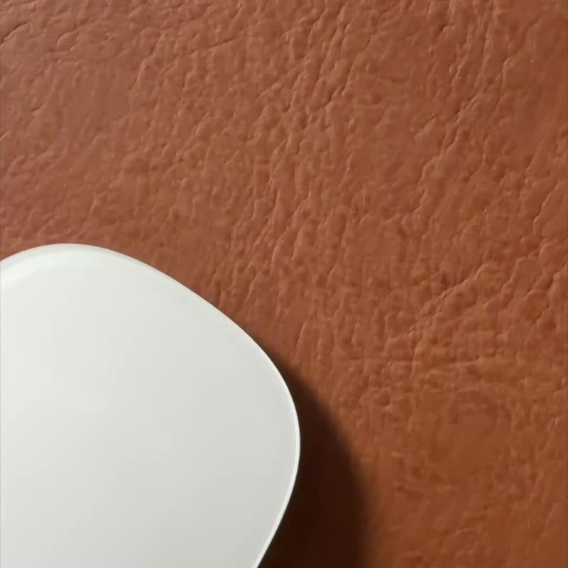 桌垫 60 × 30 cm 植鞣皮革 × 美利奴羊毛毡 - 鼠标垫 - 环保材料 黑色