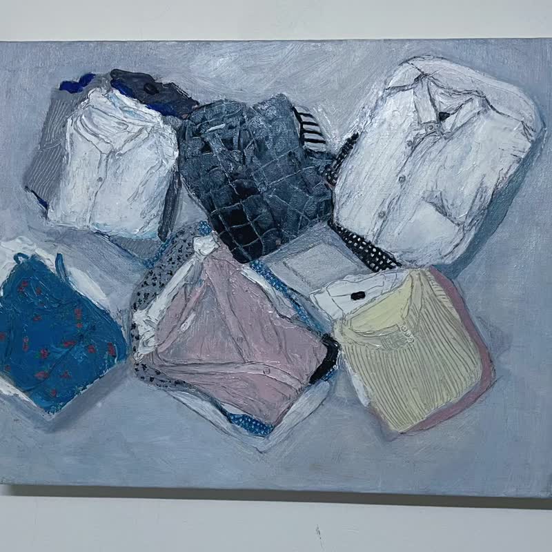 原作油画 | 画廊收藏级精品 | 精挑细选 | 幸福的衣饰 - 海报/装饰画/版画 - 棉．麻 白色