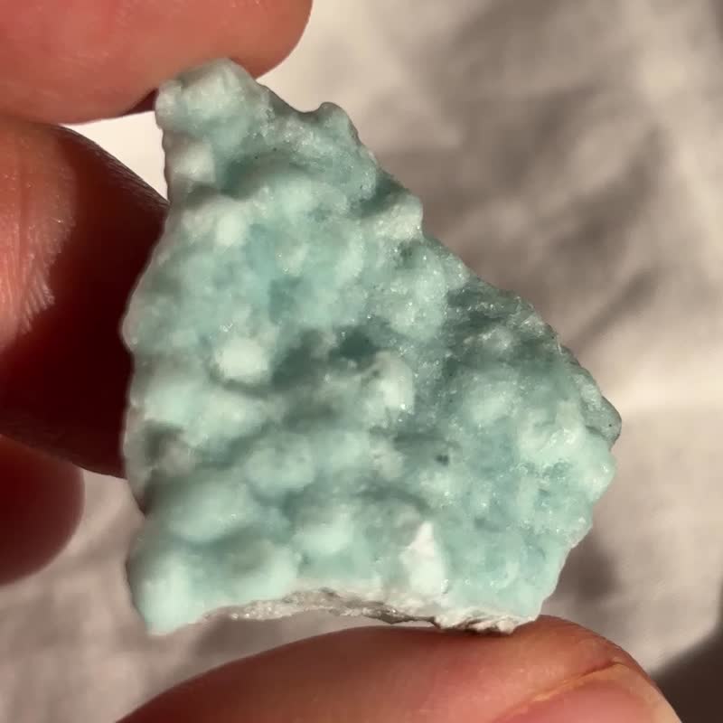 云南 球球状蓝文石 天然矿物 矿标 摆件 水晶 摆设 水晶原矿 原石 - 摆饰 - 水晶 蓝色