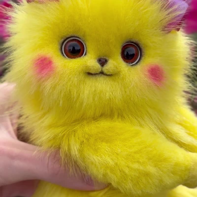 皮卡丘女孩配件宝可梦卡哇伊动漫礼物 - 玩偶/公仔 - 环保材料 多色