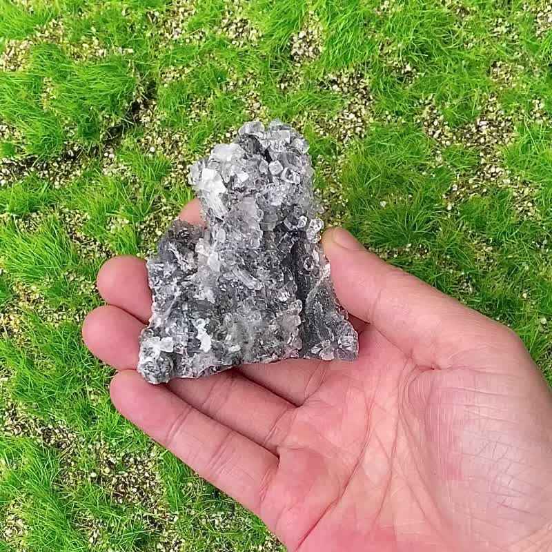 天然原矿爆闪彩虹小钻石鱼眼石 办公室 居家 疗愈 能量 净化 摆件 - 其他 - 水晶 多色