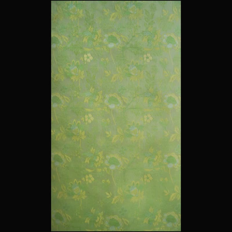 CHAELING 高级定制 绿色异色罗双边双圆襟珍珠莲花中式旗袍 - 旗袍 - 丝．绢 