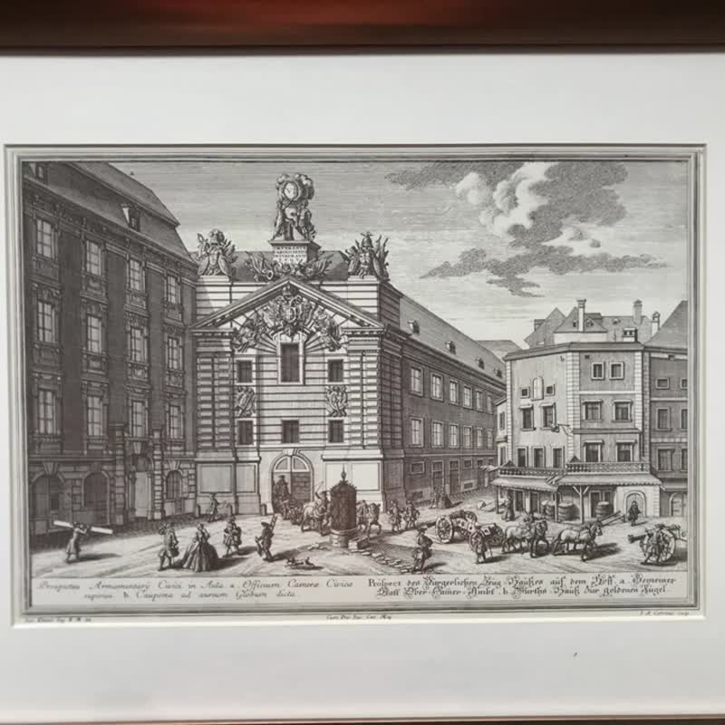 铜版画第31号藏品 版画 西画 #Salomon Kleiner #JCorvinus 艺术 - 海报/装饰画/版画 - 纸 卡其色