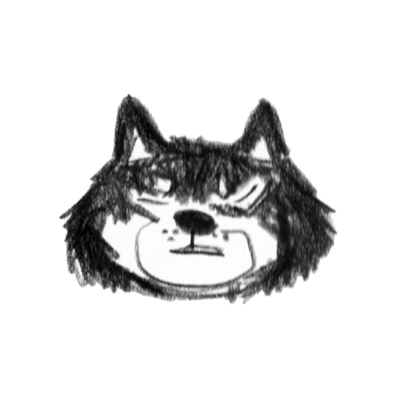 SHIBA FACE 透明图鉴贴纸 - 柴犬表情贴纸 - 贴纸 - 纸 