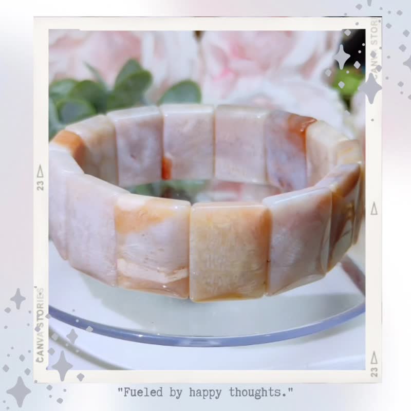 迷紫梦幻 * 粉紫色 冰料 凤尾纹 天然 珊瑚玉 手排 手环定制化礼 - 手链/手环 - 玉石 紫色