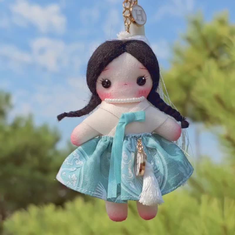 hiyadoll jjokkomi hanbok cheong-lee - 编织/刺绣/羊毛毡/裁缝 - 其他材质 多色