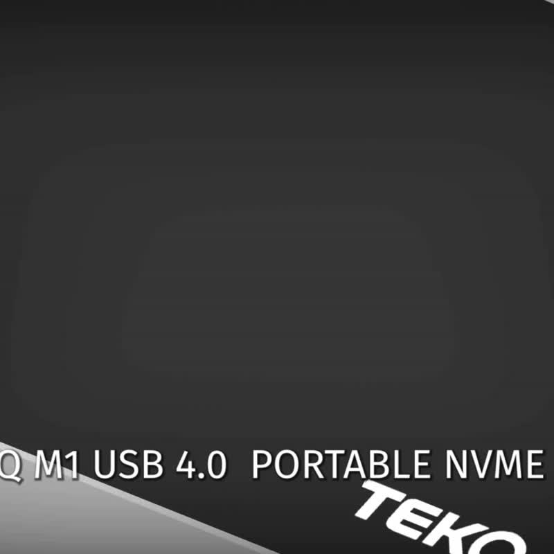 【TEKQ】USB 4.0 M1 外接 M.2 固态硬盘 0GB 夜幕黑 - 电脑配件 - 其他金属 黑色