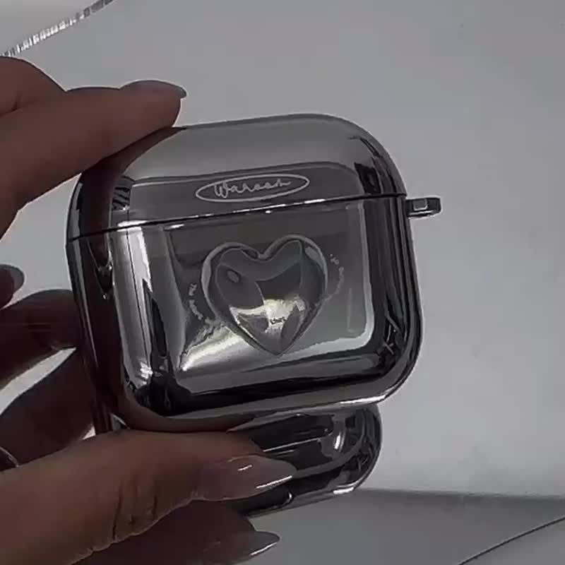 Reasons of heart 银色镜面电镀AirPods 保护壳 - 耳机收纳 - 塑料 银色