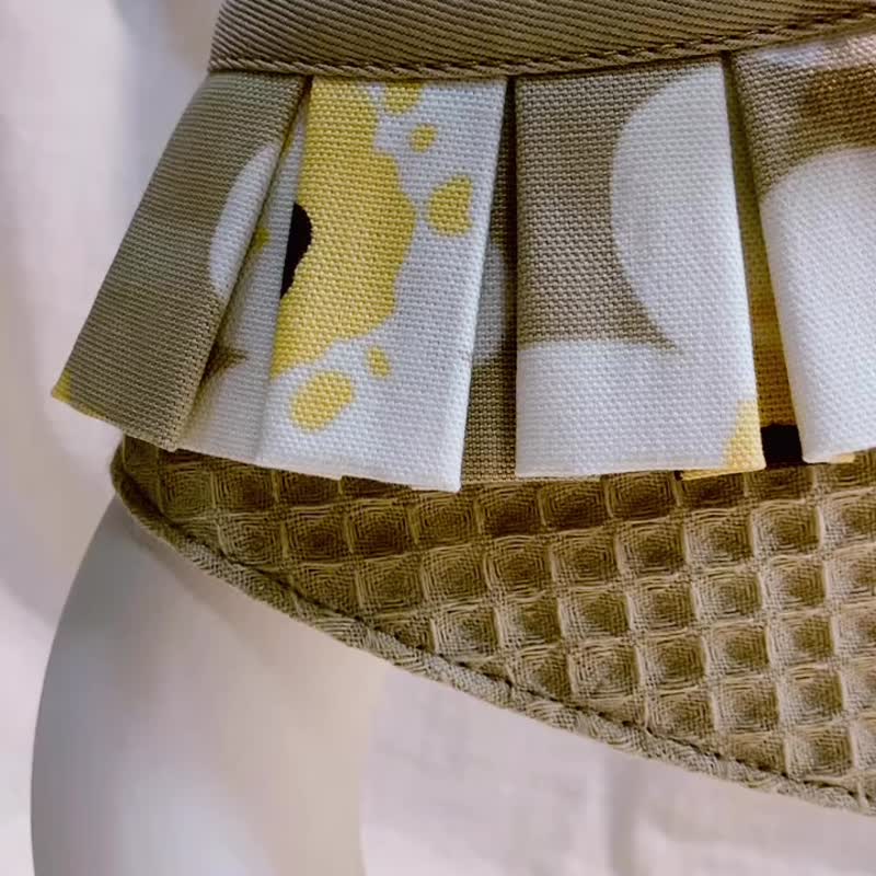 发裁手作。Facai Handmade 宠物领巾 毛孩玛格领_土里的花儿 - 项圈/牵绳 - 棉．麻 卡其色