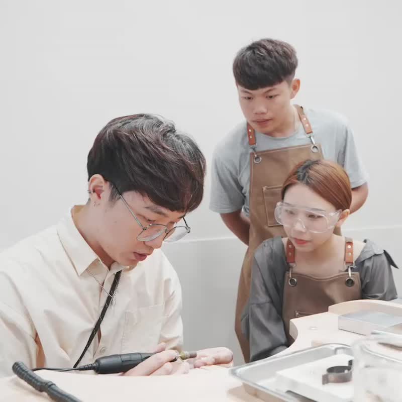 台中金工 体验 手作戒指 对戒 婚戒 (1人即可开课 ) - 金工/饰品 - 纯银 