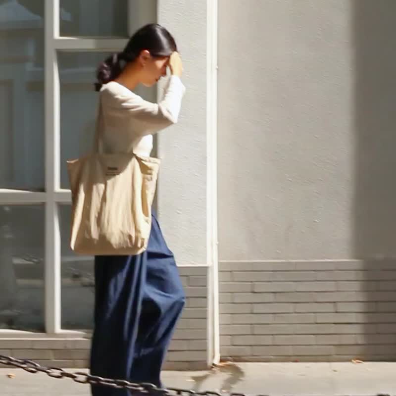 sobag日系大容量尼龙布单肩包女ins休闲布袋原宿风轻便托特包福袋 - 侧背包/斜挎包 - 尼龙 