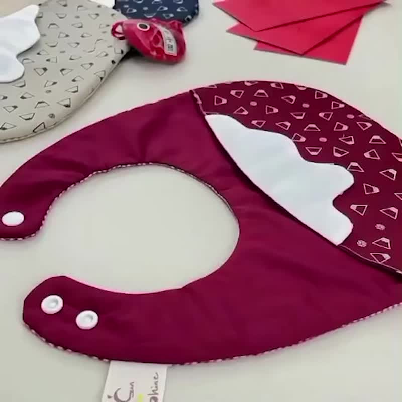 定制-富士山造型口袋兜/日本古风富士宝宝-红包围兜/口袋兜 - 围嘴/口水巾 - 棉．麻 多色