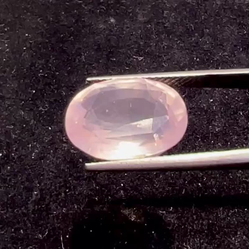 天然宝石 水晶 钻石 • 椭圆形宝石切割粉水晶裸石 - 其他 - 水晶 粉红色