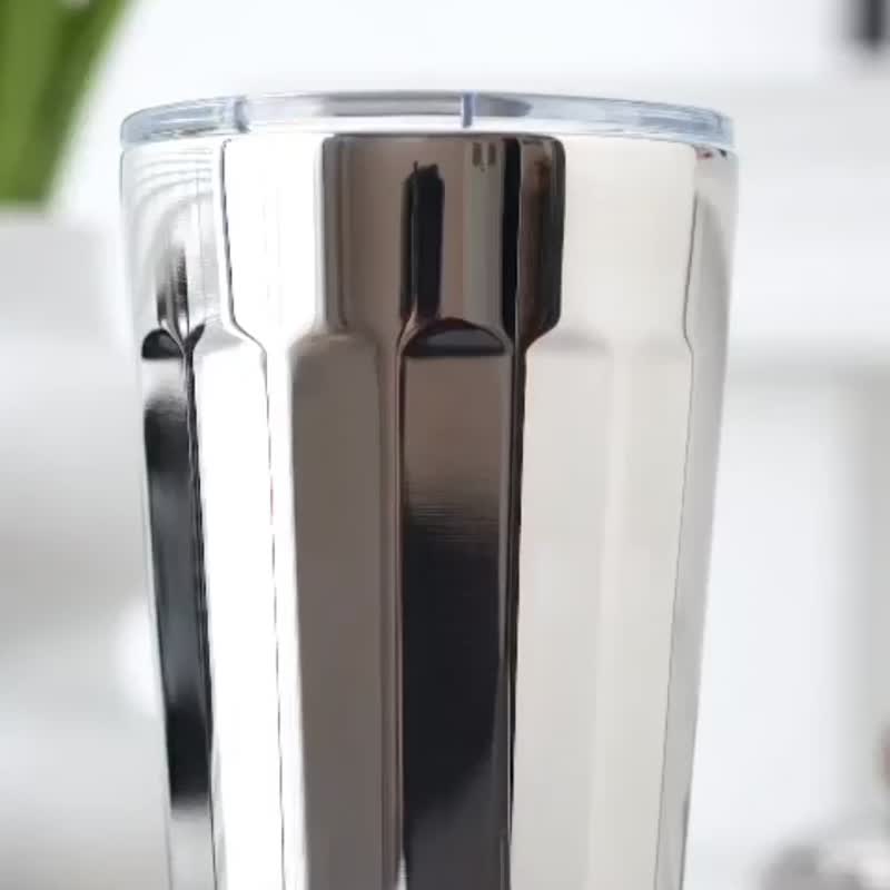 【型格随手杯】棱角保温杯16oz 陶瓷涂层不碎咖啡杯 礼物毕业礼物 - 保温瓶/保温杯 - 不锈钢 多色