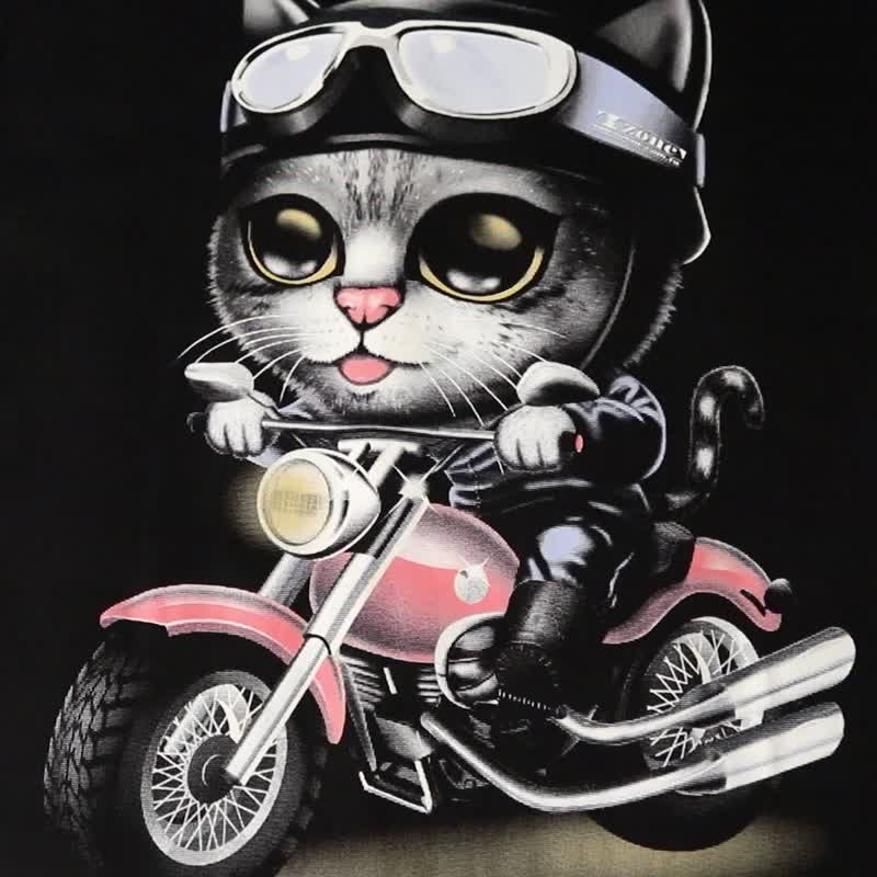 Cat Rider / 哈雷猫 / 夜光限定版 - 女装 T 恤 - 棉 