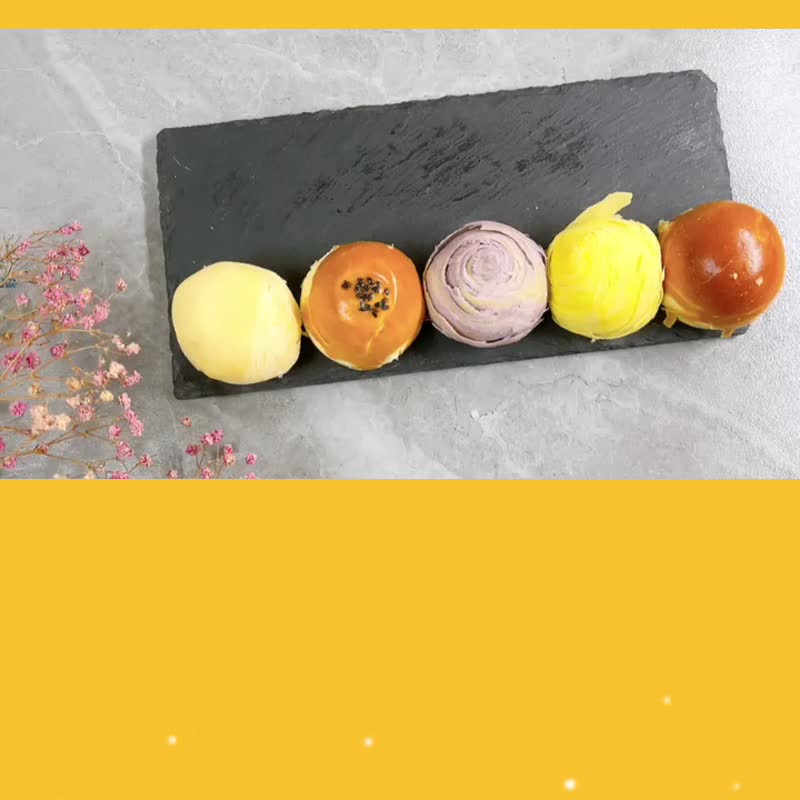中秋礼盒包邮【温国智主厨】手工蛋黄酥礼盒组 55gx9粒/盒 - 蛋糕/甜点 - 新鲜食材 
