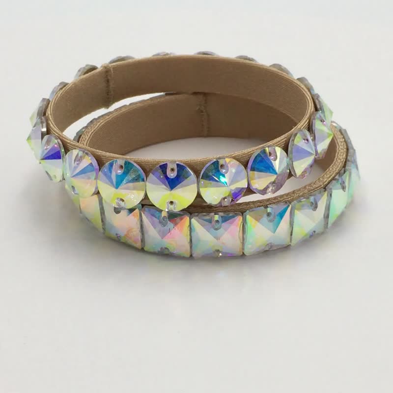 1 件舞厅水钻手链舞蹈手链肚皮舞手链 - 手链/手环 - 玻璃 