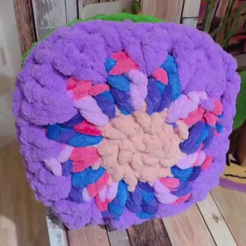 冰岛毛线手编课程 - 双面复古窗花抱枕 (可使用文化币) - 编织/羊毛毡/布艺 - 聚酯纤维 