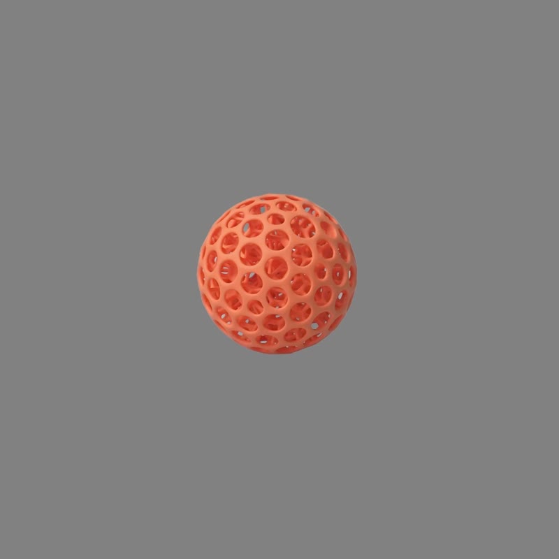 | 3D打印迪芬球 DIFFERENT BALL - 南瓜橘  | - 玩偶/公仔 - 塑料 橘色
