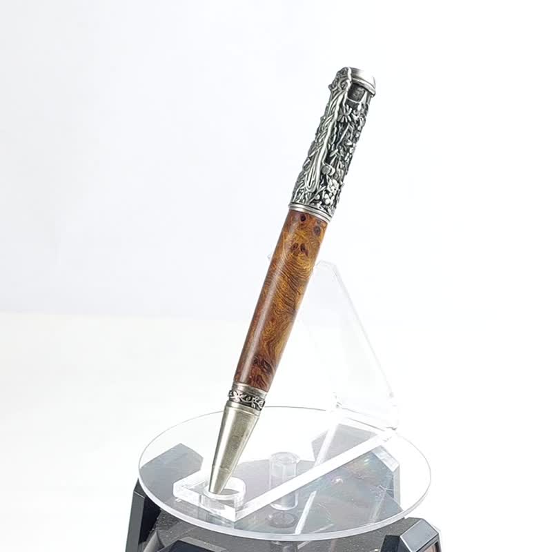 肖楠旋转原子笔 /手工原子笔/KOBE手工笔 - 圆珠笔/中性笔 - 木头 咖啡色