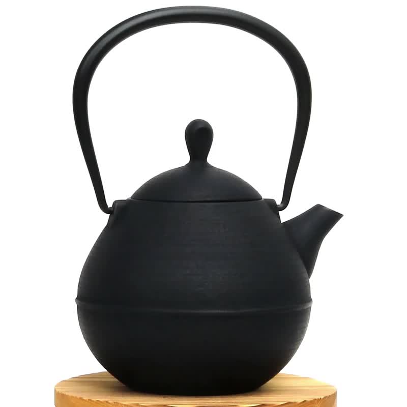 壹铸堂 南部铁器 铁瓶 铁壶 水滴0.65L 日本制 - 茶具/茶杯 - 其他金属 黑色
