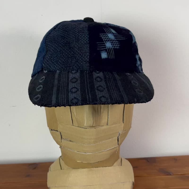 褴褛拼布帽子 cap-026 - 帽子 - 棉．麻 