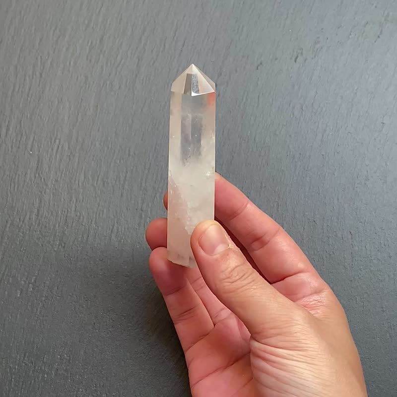 天然彩虹白水晶能量柱 冥想 净化 风水摆件 快速出货 - 摆饰 - 水晶 多色