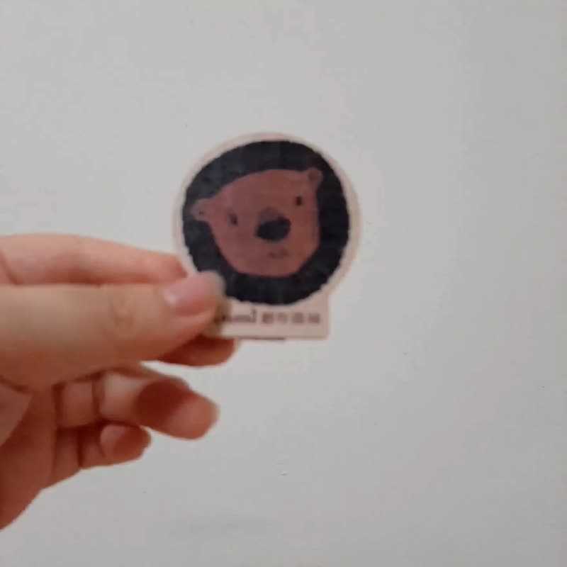 木质多功能小夹 梦想熊 客制化礼物 木夹 夹子 相片夹 便条夹 - 文件夹/资料夹 - 木头 白色