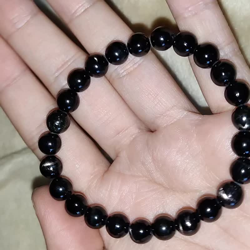 【订制品】金运石  7-13mm  Hypersthene 手串 天然水晶 - 手链/手环 - 水晶 