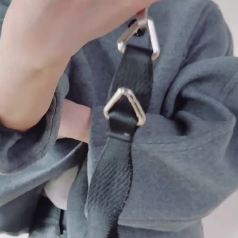 闪光系 | CRUSH - 黑潮 * 黑色 波浪 金属色 尼龙 - 挂绳/吊绳 - 尼龙 黑色