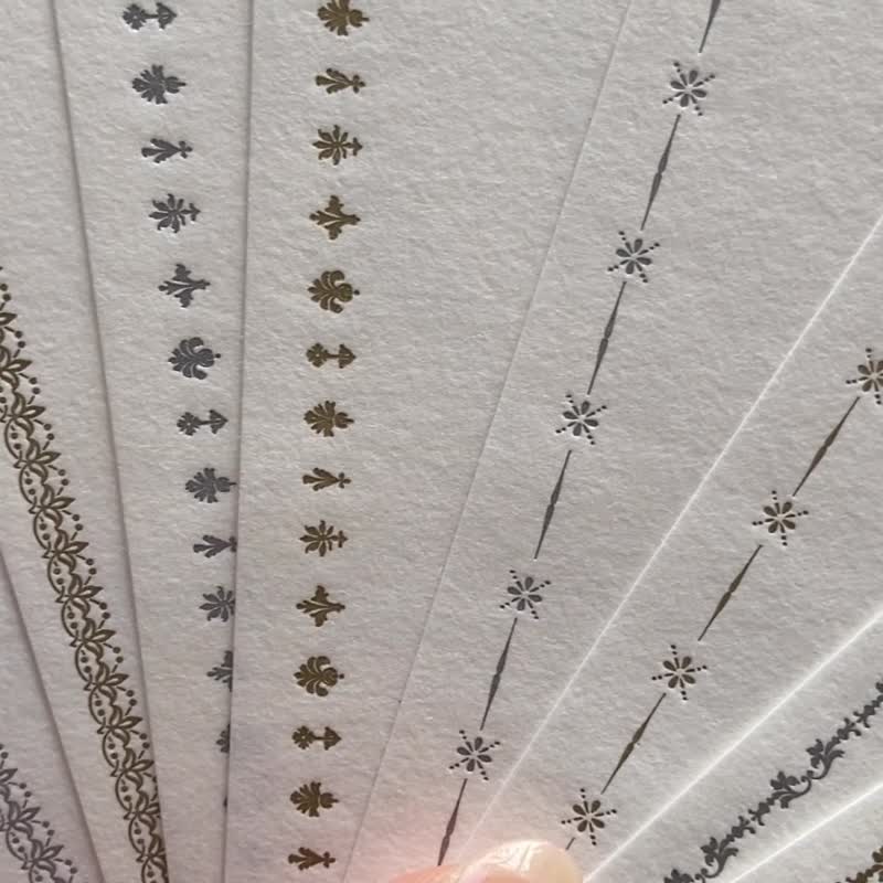 Letterpress Letter writing / Envelops / Ornament Sticker set - 信封/信纸 - 纸 白色