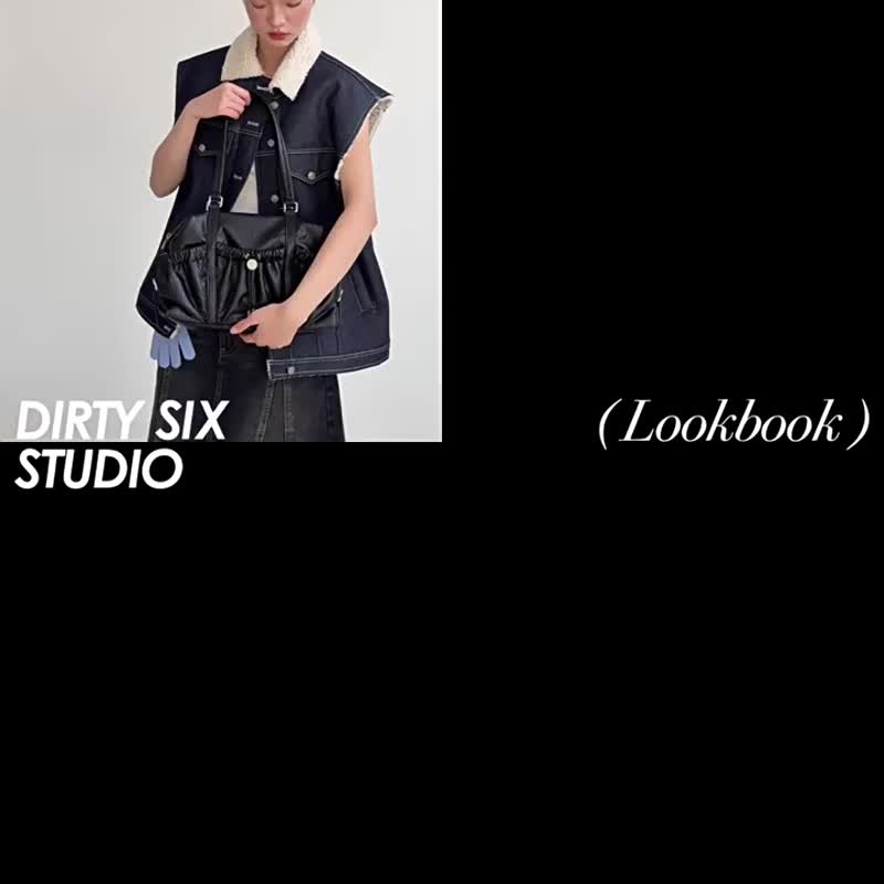 深伯恩咖色 4顔色 左袋口子 復古軟皮 學院派 波士頓包 肩背包 - 侧背包/斜挎包 - 人造皮革 咖啡色