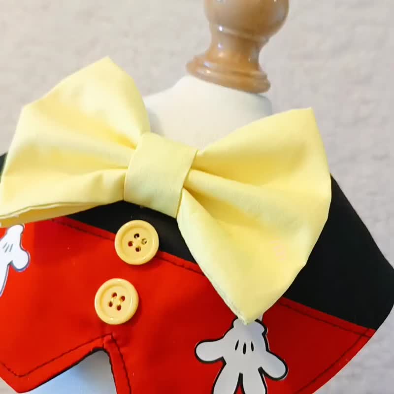 MICKEY 米奇 造型颈饰 宠物 围巾 猫犬 狗狗 颈项颈饰 - 衣/帽 - 棉 蓝色