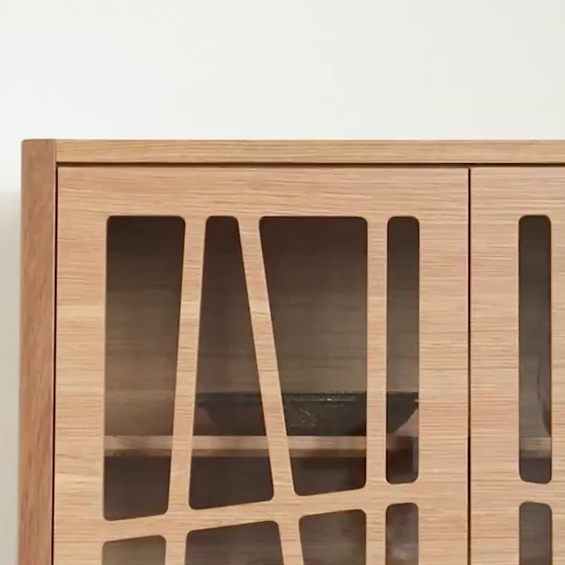 旭川家具 大雪木工 CODAMA 橱柜 日本制 橡木 黑胡桃木 - 衣柜/鞋柜 - 木头 咖啡色