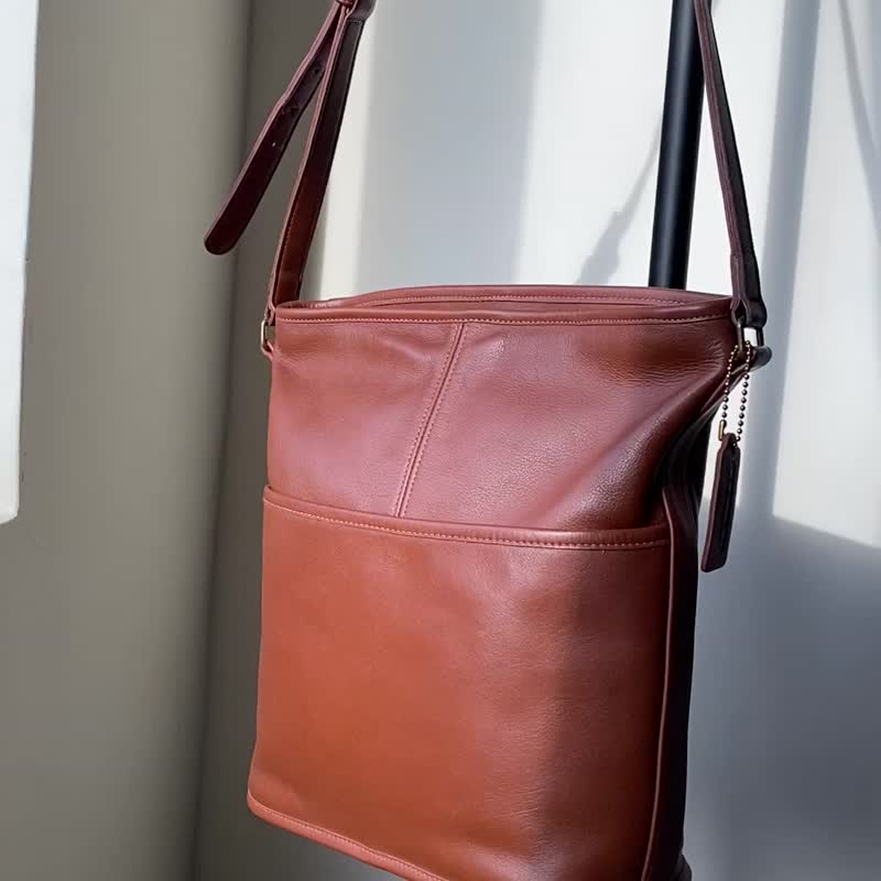 Vintage Coach Bag/古董包/中古/复古包/手袋/vintage - 侧背包/斜挎包 - 真皮 多色