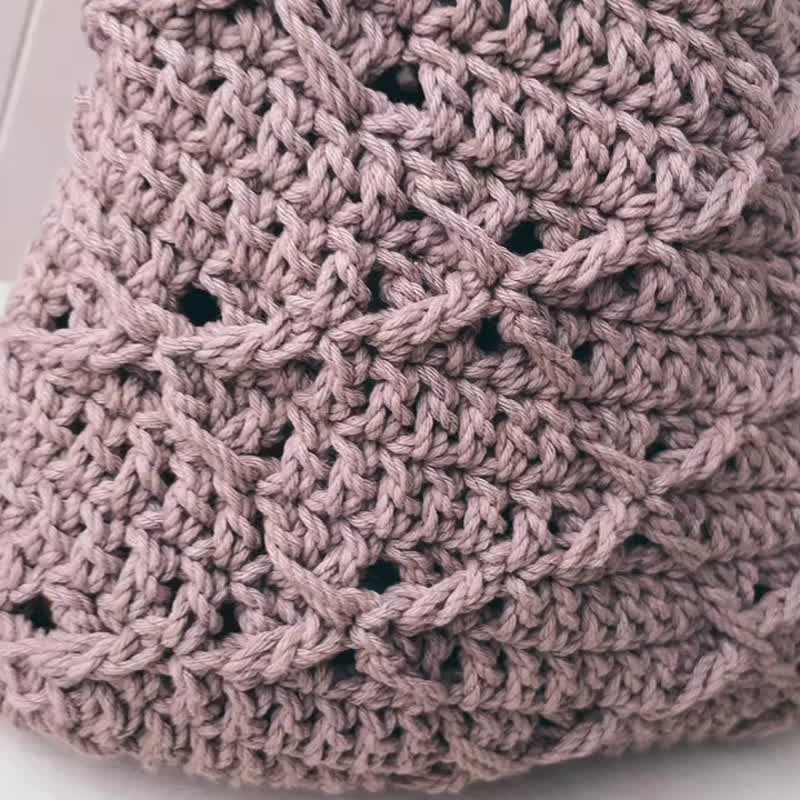 菱格手袋-多色选择 - 手提包/手提袋 - 棉．麻 黑色